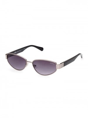 Lentes de Sol Guess Oval Sunglasses Model Hombre Grises | SE-387474