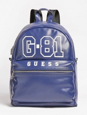 Mochilas Guess Quarto Logo Hombre Azules | SE-998820