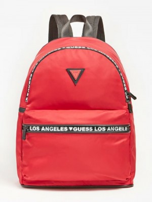 Mochilas Guess Quarto Logo Hombre Rojos |