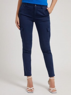 Pantalones Guess Cargo Fit Mujer Azules | SE-588089