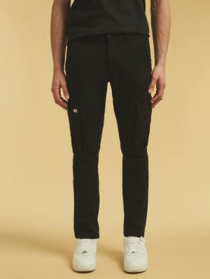 Pantalones Guess Cargo Hombre Negros | SE-120915