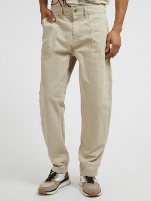 Pantalones Guess Carpenter Style Hombre Beige | SE-040486