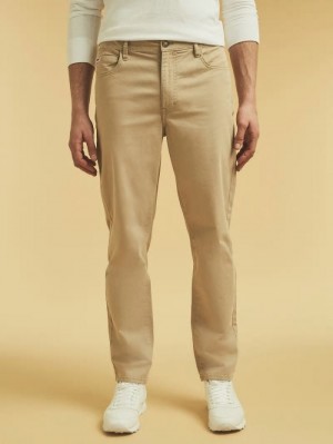 Pantalones Guess Comfort Hombre Beige | SE-565698