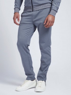 Pantalones Guess Logo Hombre Grises | SE-679972