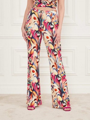 Pantalones Guess Marciano All Over Print Mujer Multicolor | SE-028902