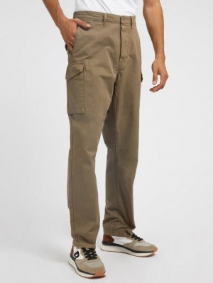 Pantalones Guess Patch Pockets Hombre Marrom | SE-947802