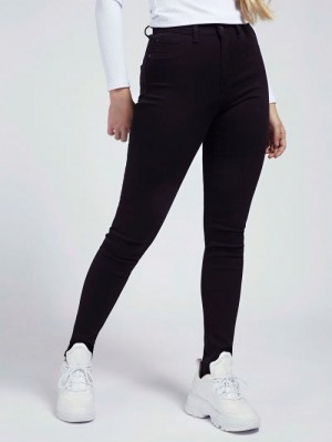 Pantalones Guess Push Up Shaping Fit Mujer Negros | SE-973000