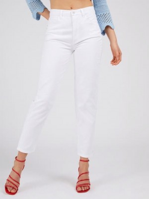 Pantalones Guess Relaxed Fit Mujer Blancos | SE-742259