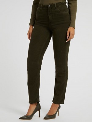 Pantalones Guess Relaxed Fit Mujer Verdes | SE-706932