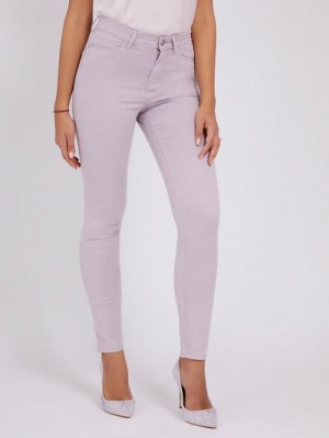 Pantalones Guess Skinny Fit Mujer Lilac | SE-486544