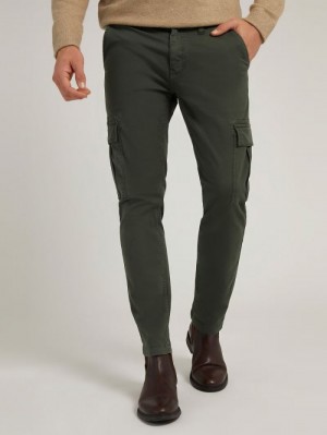 Pantalones Guess Slim Fit Cargo Hombre Verdes | SE-587286