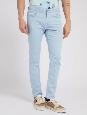 Pantalones Guess Super Skinny Fit Hombre Azules | SE-146450