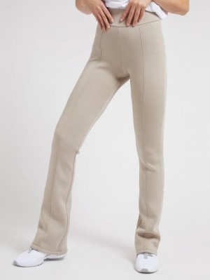 Pantalones Guess Tech Scuba Mujer Beige | SE-525038