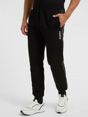 Pantalones Jogger Guess Side Logo Jogger Pant Hombre Negros | SE-925551