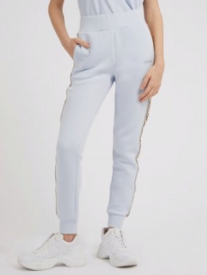 Pantalones Jogger Guess Side Logo Jogger Pant Mujer Azules Claro | SE-215361