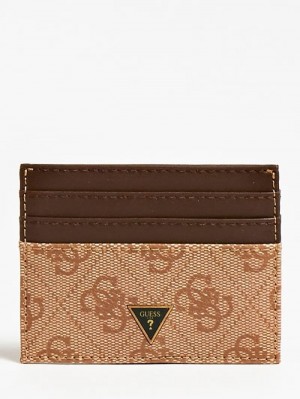 Porta Tarjetas Guess Vezzola Credit Hombre Beige | SE-080355