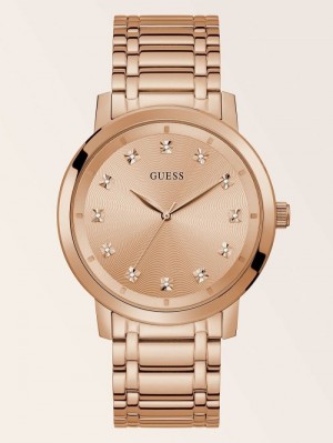 Relojes Guess Crystal Analogue Hombre Plateados | SE-501404