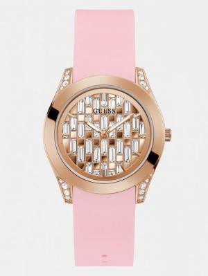 Relojes Guess Crystal Analogue Mujer Rosas Dorados | SE-550971