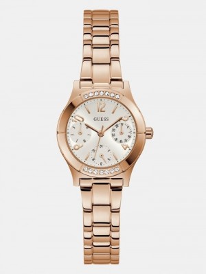 Relojes Guess Crystal Multi-function Mujer Plateados |