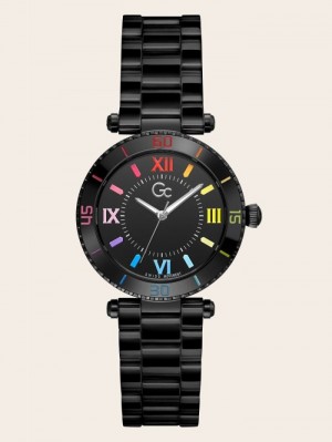 Relojes Guess GC Ceramic Analogue Mujer Negros | SE-530499