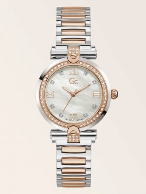 Relojes Guess GC Crystal Analogue Mujer Rosas Dorados | SE-546852