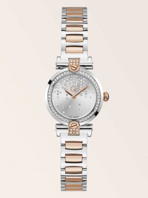 Relojes Guess GC Crystal Analogue Mujer Rosas Dorados | SE-784721