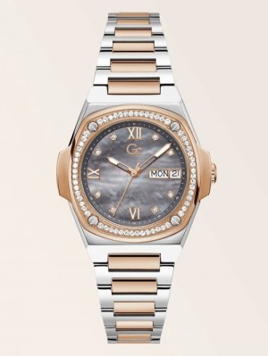 Relojes Guess GC Crystal Analogue Mujer Plateados | SE-145374