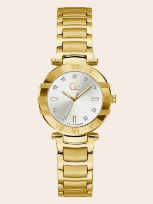 Relojes Guess GC Quartz Analogue Mujer Amarillos Dorados | SE-279249