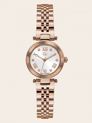 Relojes Guess GC Quartz Analogue Mujer Rosas Dorados | SE-376402