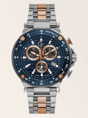 Relojes Guess GC Steel Chronograph Hombre Plateados | SE-920482