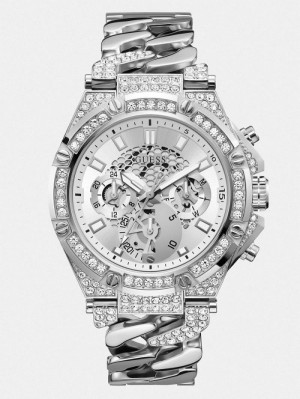 Relojes Guess Multi-function Crystal Hombre Plateados | SE-312902