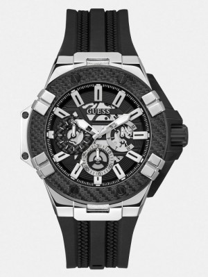 Relojes Guess Multi-function Hombre Plateados | SE-645393