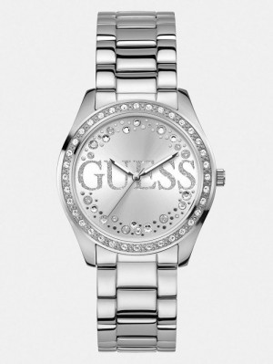 Relojes Guess Steel Analogue Mujer Plateados | SE-226316