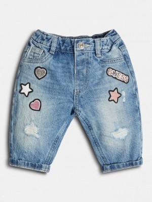 Ropa Guess Embroidered Niños Azules | SE-898281