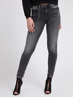 Ropa Guess Jegging Fit Mujer Grises | SE-743469