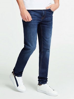 Ropa Guess Marciano Slim Fit Hombre Azules | SE-471220