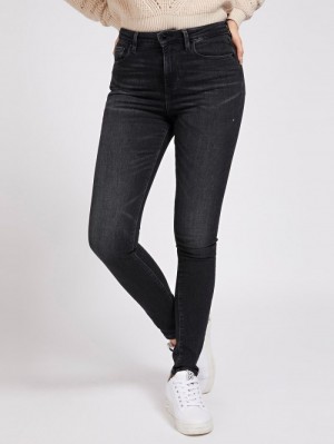 Ropa Guess Push Up Skinny Fit Mujer Grises | SE-288242