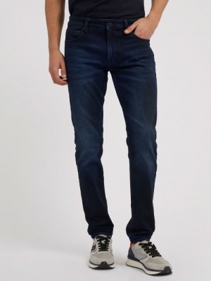 Ropa Guess Skinny Fit Hombre Azules Oscuro | SE-624705