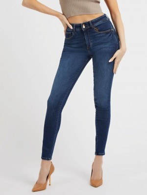 Ropa Guess Skinny Fit Mujer Azules | SE-635680