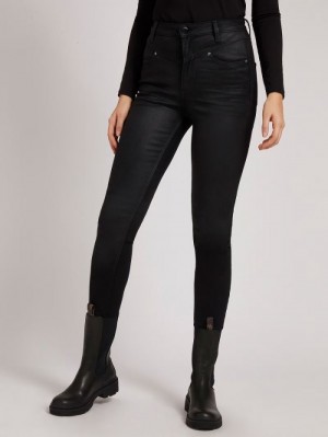 Ropa Guess Skinny Fit Mujer Negros | SE-533154