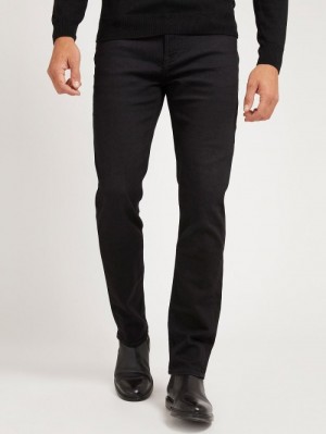 Ropa Guess Slim Fit Hombre Negros | SE-591680