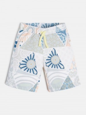 Short Guess All Over Print Active Niños Grises | SE-038913