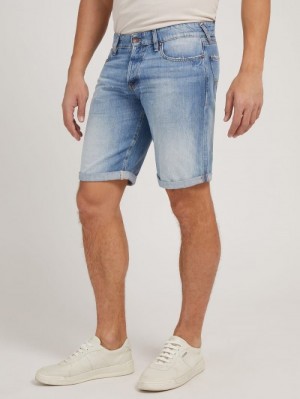 Short Guess Denim Hombre Azules | SE-419203