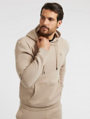 Sudaderas Guess Hooded Hombre Beige | SE-649601