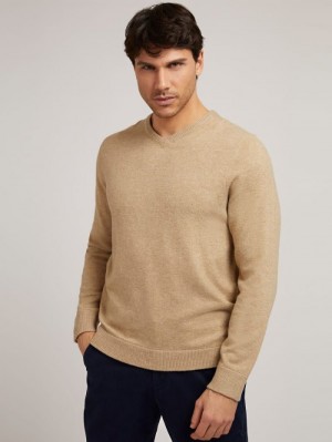 Suéteres Guess Wool Blend Hombre Grises | SE-207690