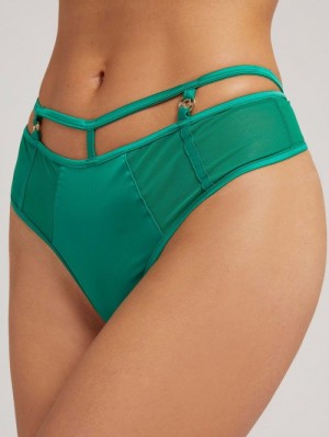 Tanga Guess Mesh Mujer Verdes | SE-183355