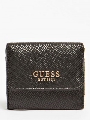 Tarjeteros Guess Laurel Saffiano Credit Mujer Negros | SE-089491