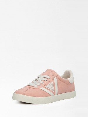 Tenis Guess Daygirl Logo Triangle Mujer Rosas | SE-518400