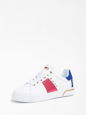 Tenis Guess Ramero Sneaker Studs Mujer Rosas | SE-923559