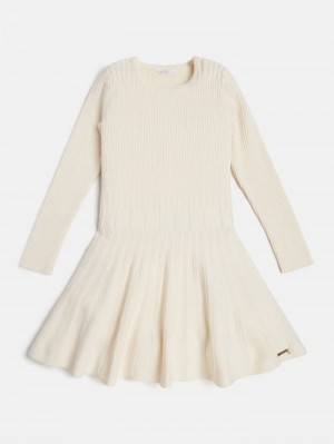 Vestido Guess Sweater Niños Creme | SE-475598